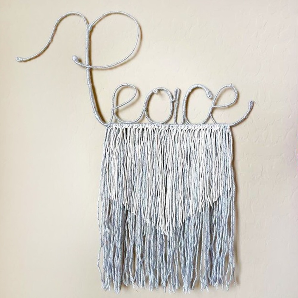 PEACE Wall Decor‎ Bohemian Handmade Letter Catcher